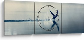 Obraz - Nury (z zegarem) (90x30 cm)
