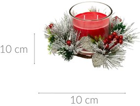 Świąteczny stroik ze świecą, 270 g