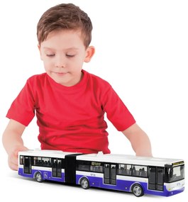 Autobus przegubowy Rappa niebieski, 36 cm