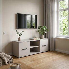 Szafka RTV stojąca ALBANO 122 cm do Salonu pod Telewizor - Kaszmir