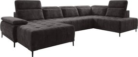Narożnik FOCUS XL z elektryczną regulacją siedziska Prawostronny w tkaninie SALVADOR 04 WERSAL