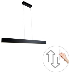Designerska lampa wisząca czarna z wbudowanym LED i ściemniaczem dotykowym Easylift - GalwayDesignerski Oswietlenie wewnetrzne