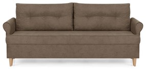 Kanapa sofa 3 os z funkcją spania ELITE Brązowy