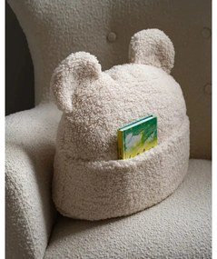 Kremowa poduszka na sofę dziecięcą z materiału bouclé Teddy Pouch – Wigiwama