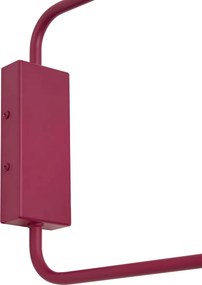 Nowoczesna lampa ścienna fioletowa ze złotym wnętrzem regulowana 2-punktowa - Lune