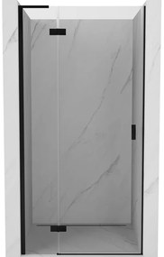 Mexen Mist-H L drzwi prysznicowe uchylne lewe 70 cm, transparent, czarne - 8A5L-070-000-70-00-L