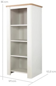 Biały regał dziecięcy 49x116 cm Ava – Roba