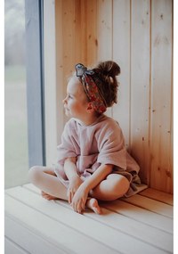 Różowe muślinowe poncho dziecięce rozmiar S – Malomi Kids