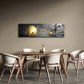 Obraz kul w kolorze ochry (170x50 cm)