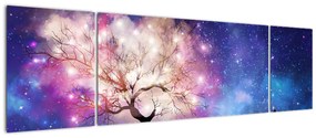 Obraz - Kosmiczne drzewo (170x50 cm)