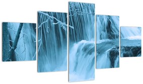 Obraz - lodowe wodospady (125x70 cm)