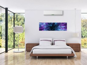 Obraz - Neonowa przestrzeń (170x50 cm)