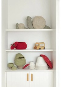 Kremowo-szałwiowy tekstylny dziecięcy kosz na zabawki 60x24x30 cm Big Snail – Lorena Canals