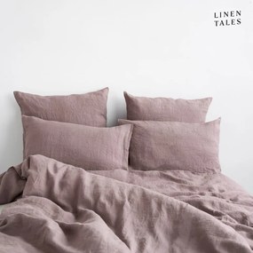 Różowa lniana pościel dwuosobowa 200x220 cm – Linen Tales