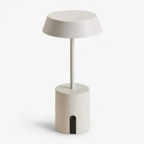 Bezprzewodowa Zewnętrzna Lampa Stołowa Led Uliana Gardenia Biel - Sklum