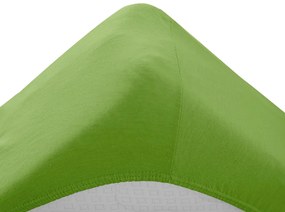 PrzytulneMieszkanie.pl Jersey prześcieradło dziecięce zielone 70x140 cm