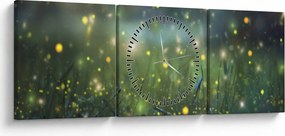Obraz - Magiczna noc (z zegarem) (90x30 cm)