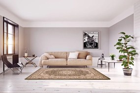 Dywan klasyczny Venezia Ornament Kremowo Zielony 250 cm x 350 cm