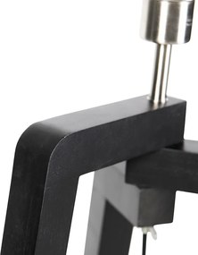 Lampa podłogowa trójnóg czarna z zielonym kloszem i złotem 50 cm - Puros