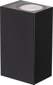 Nowoczesna lampa ścienna zewnętrzna czarna plastikowa 2-światłowa - Baleno