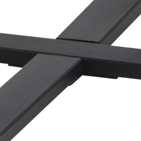 Designerski stolik kawowy w imitacji marmuru Amble czarny