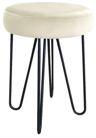 Taboret TORIN 2 MG VELVET ecru ATOS