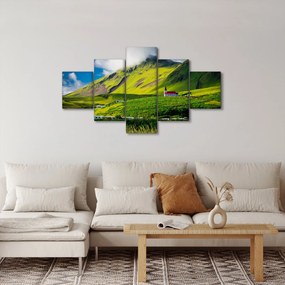 Obraz górskiego krajobrazu (125x70 cm)