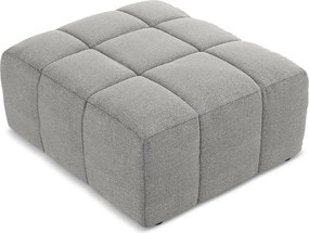 Szary podnóżek z materiału bouclé Aloha – Makamii