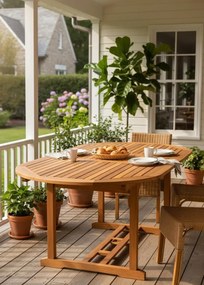 Składany stół ogrodowy lite drewno akacjowe M9-C22