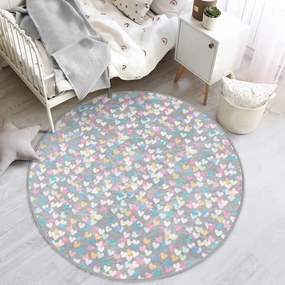 Jasnoszary dywan dziecięcy ø 100 cm Comfort – Mila Home