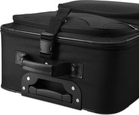 Zestaw walizek TRAVEL, 5-częściowy, czarna Monzana