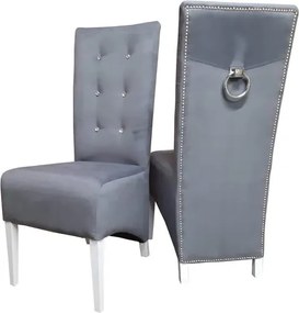 Krzesło nowoczesne do jadalni pikowane oparcie wygodne siedzisko