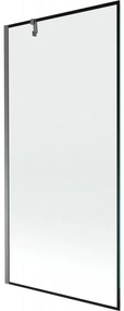 Mexen Next parawan nawannowy 1-skrzydłowy 90 x 150 cm, czarny wzór, gun metal - 895-090-000-00-70-95