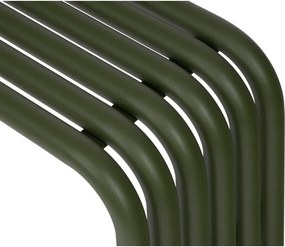 Zielona metalowa ławka ogrodowa Nokk – noo.ma