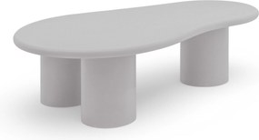 Stolik kawowy Gisela 130 cm do salonu - jasny szary