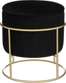 Pufa ze schowkiem ELIANE, okrągła