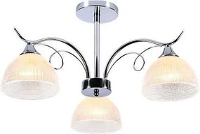 Srebrny trzyramienny elegancki żyrandol - A266 K8-T62