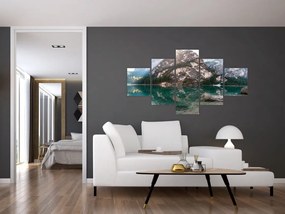 Obraz górskiego jeziora (125x70 cm)
