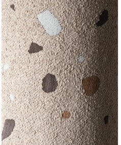 Jasnobrązowy fotel dziecięcy z materiału bouclé/z tkaniny szenilowej Terrazzo Cloud – Wigiwama