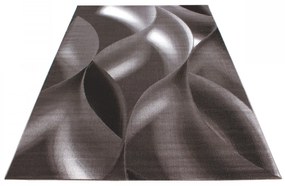 Dywan nowoczesny Plus wstęgi brązowy 120 cm x 170 cm