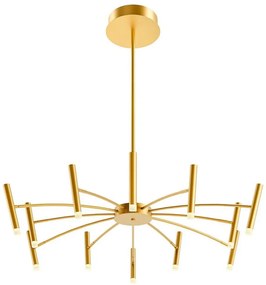 Redo 01-3448 - ściemnialny żyrandol LED na pręcie RAYEN LED/60W/230V CRI 90 złoty