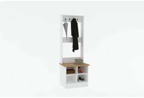 Wieszak z półką na buty Mare White and Sapphire Oak