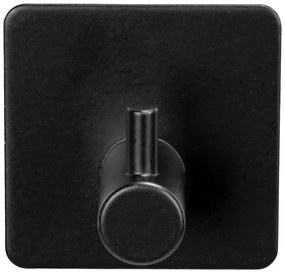 Czarne samoprzylepne haczyki zestaw 2 szt. ze stali nierdzewnej Black Outdoor Kitchen Ureo – Wenko