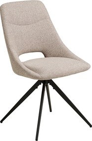 Zestaw 2 Krzeseł Dokka, Beżowy, 57,5x52x87,5 cm, Kendra Home