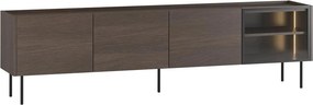 Szafka RTV Dunari 220 cm z metalowymi nogami - dąb dunin