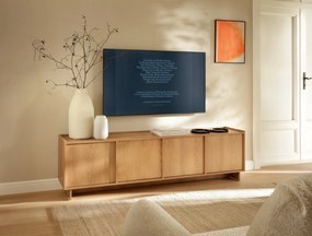 Szafka RTV stojąca ZENITH 195 cm do Salonu pod Telewizor - Brązowy