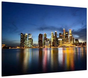 Obraz na szkle - drapacze chmur (70x50 cm)