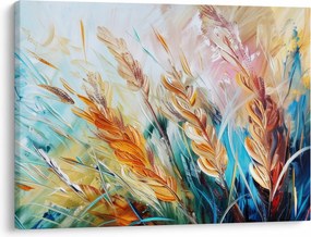Obraz - Pszenica, abstrakcja (70x50 cm)