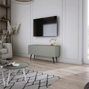 Szafka RTV: Aloes, 100 x 52 x 32 cm, czarne nogi