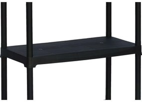 Regał plastikowy TEMPO, 1320x700x300 mm, 4 półki